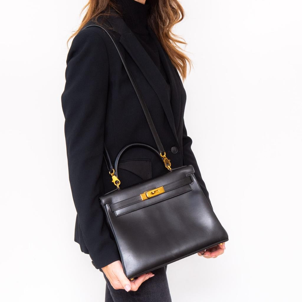 Hermes Black Kelly Retourne 28 1996