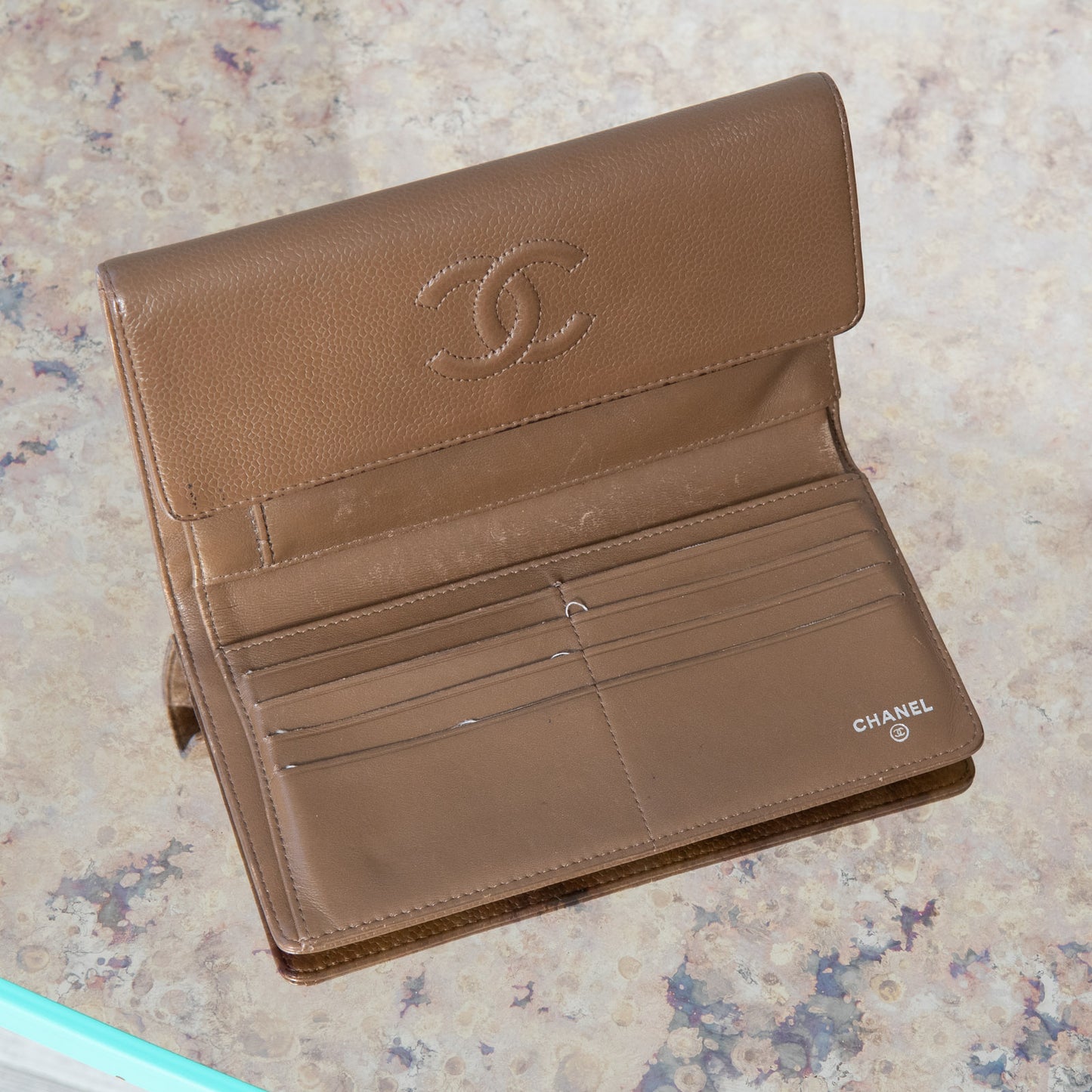 Chanel Timeless CC Brown Flap Wallet