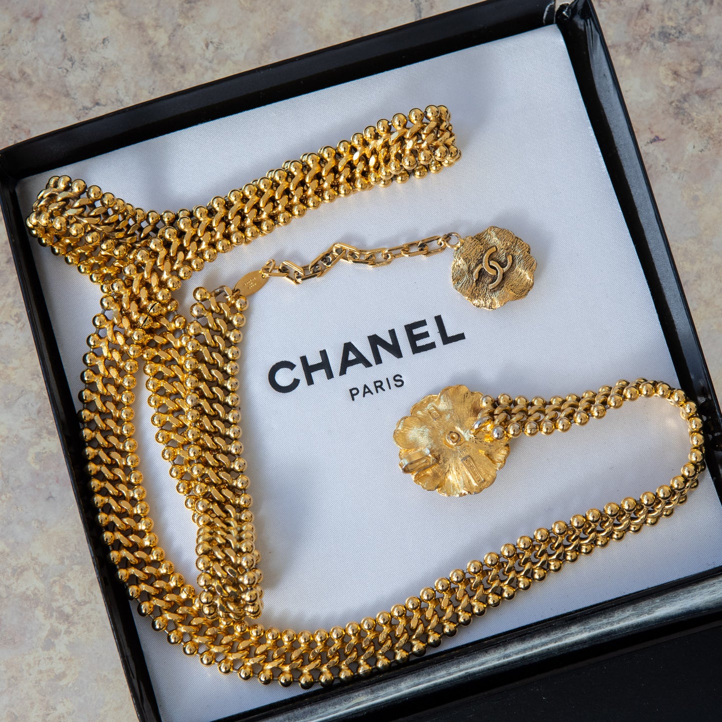 Chanel Vintage Camelia Belt/Necklace
