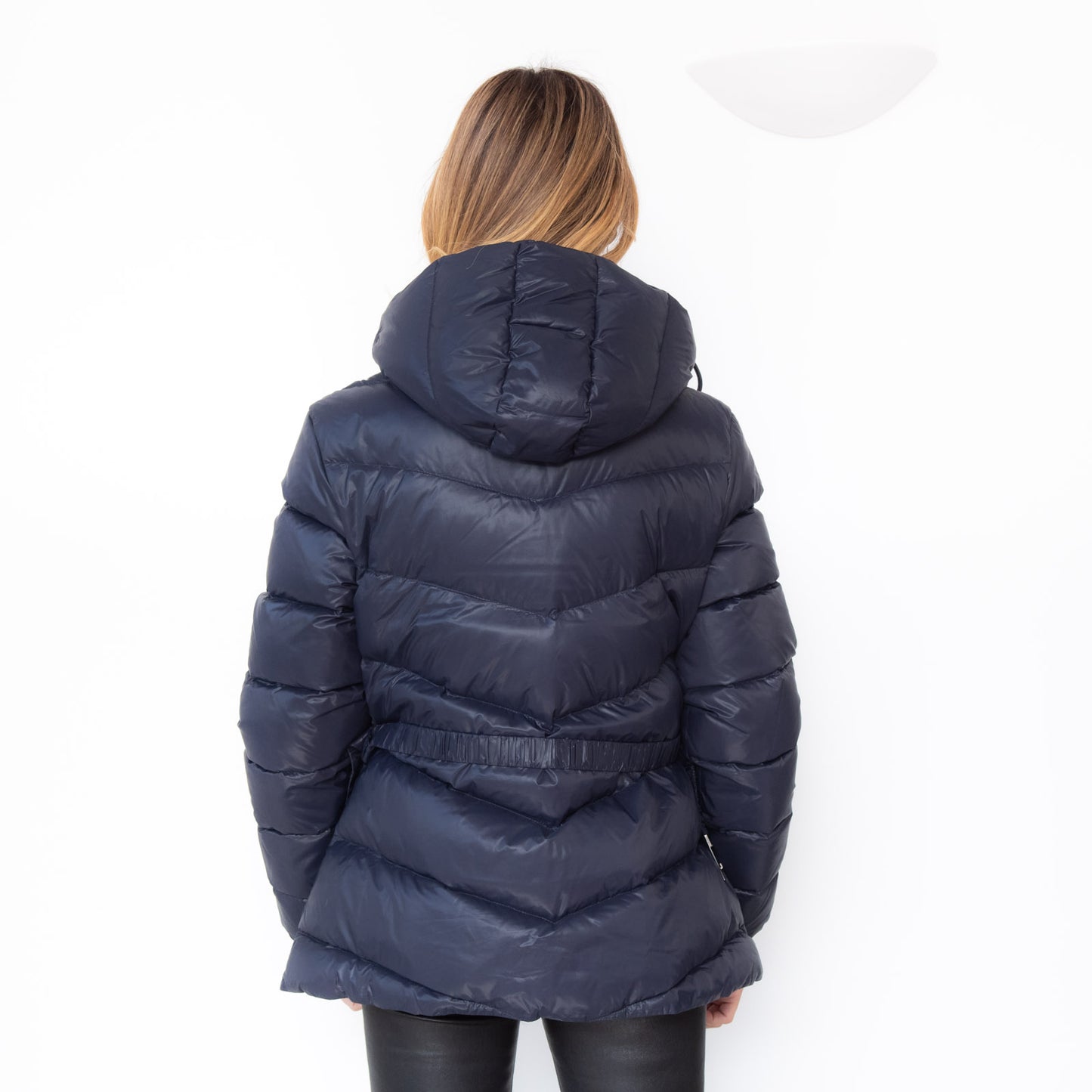 Boss Navy Padded Hooded Jacket Size 14