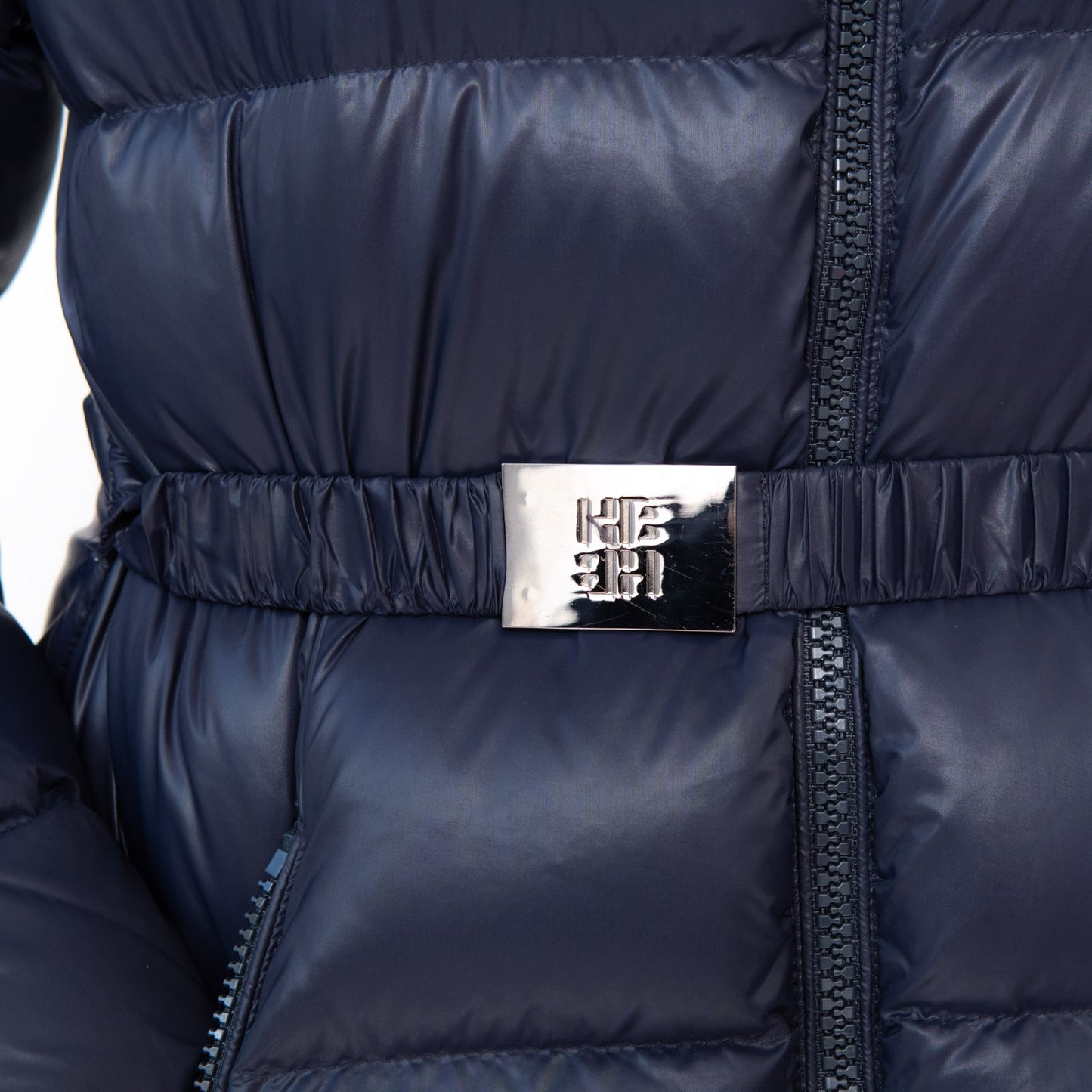Boss Navy Padded Hooded Jacket Size 14