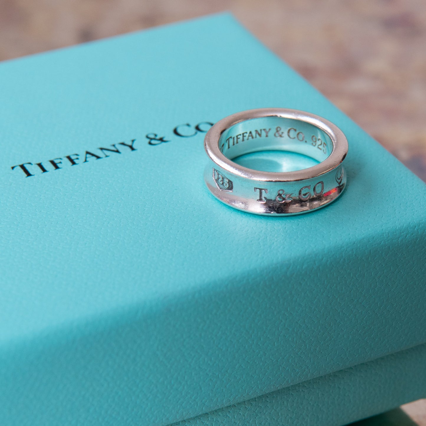 Tiffany and Co Silver Ring Size L