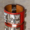 Hermes Red Orange Collier De Chien Cuff Size Small - EVEYSPRELOVED