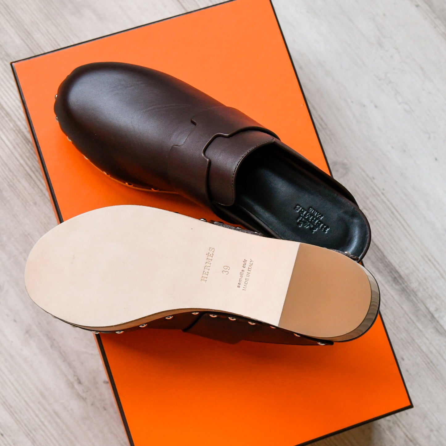 Hermes Calya Clogs