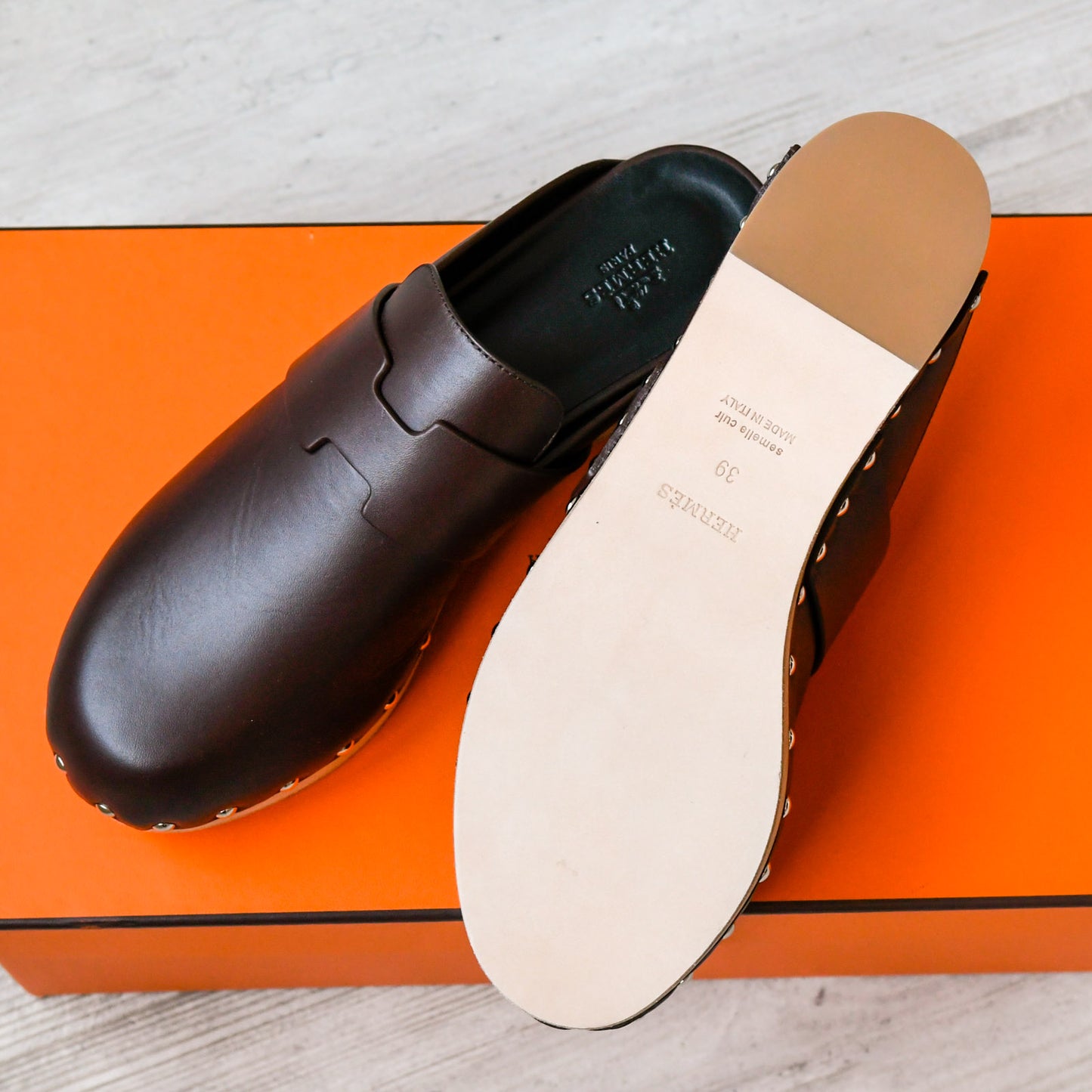 Hermes Calya Clogs