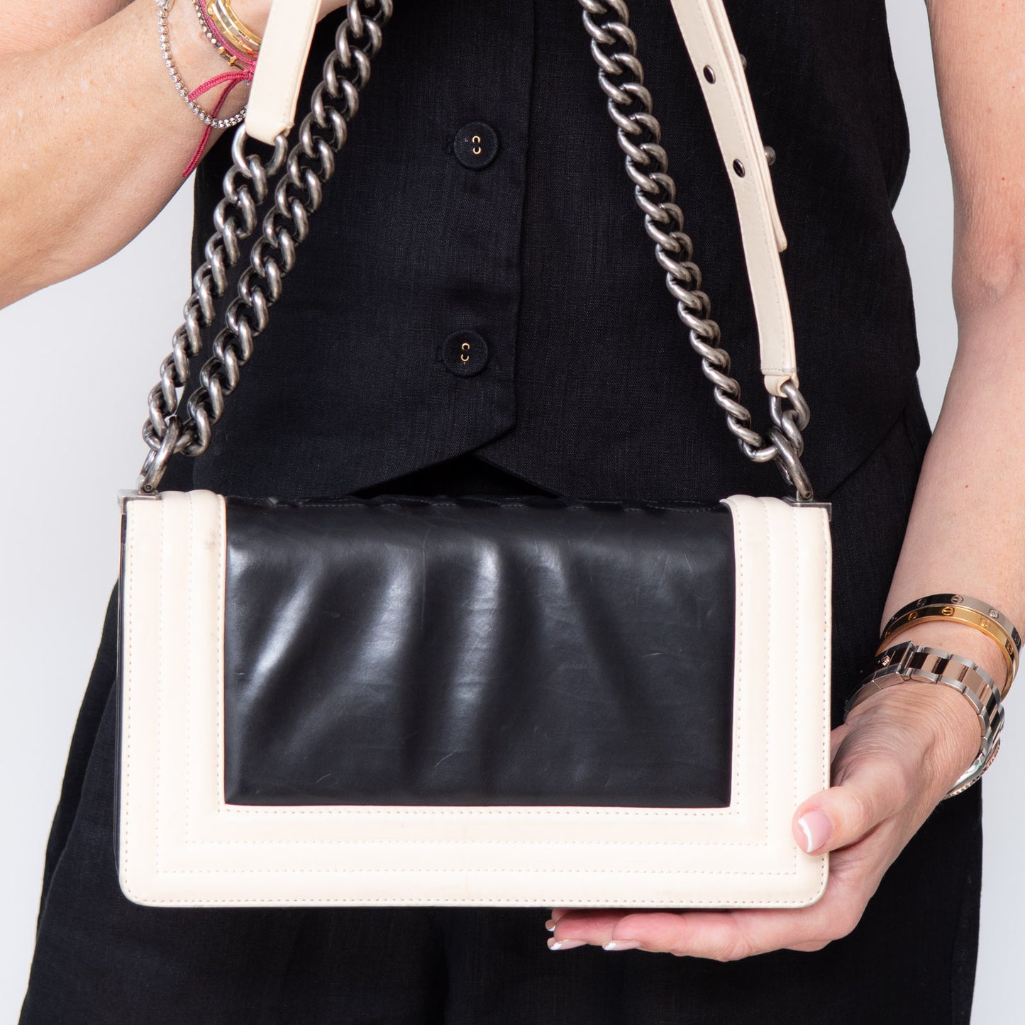 Chanel Medium Original Lock Logo Boy Bag