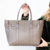 Mulberry Mushroom Zipped Bayswater Leather Bag - EVEYSPRELOVED