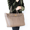 Mulberry Mushroom Zipped Bayswater Leather Bag - EVEYSPRELOVED