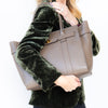 Mulberry Mushroom Zipped Bayswater Leather Bag - EVEYSPRELOVED