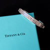 EVEYSPRELOVED Tiffany and Co Silver Roman Numeral Bangle Bracelet