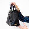 Mulberry Black Mock Croc Small Roxette Bag - EVEYSPRELOVED