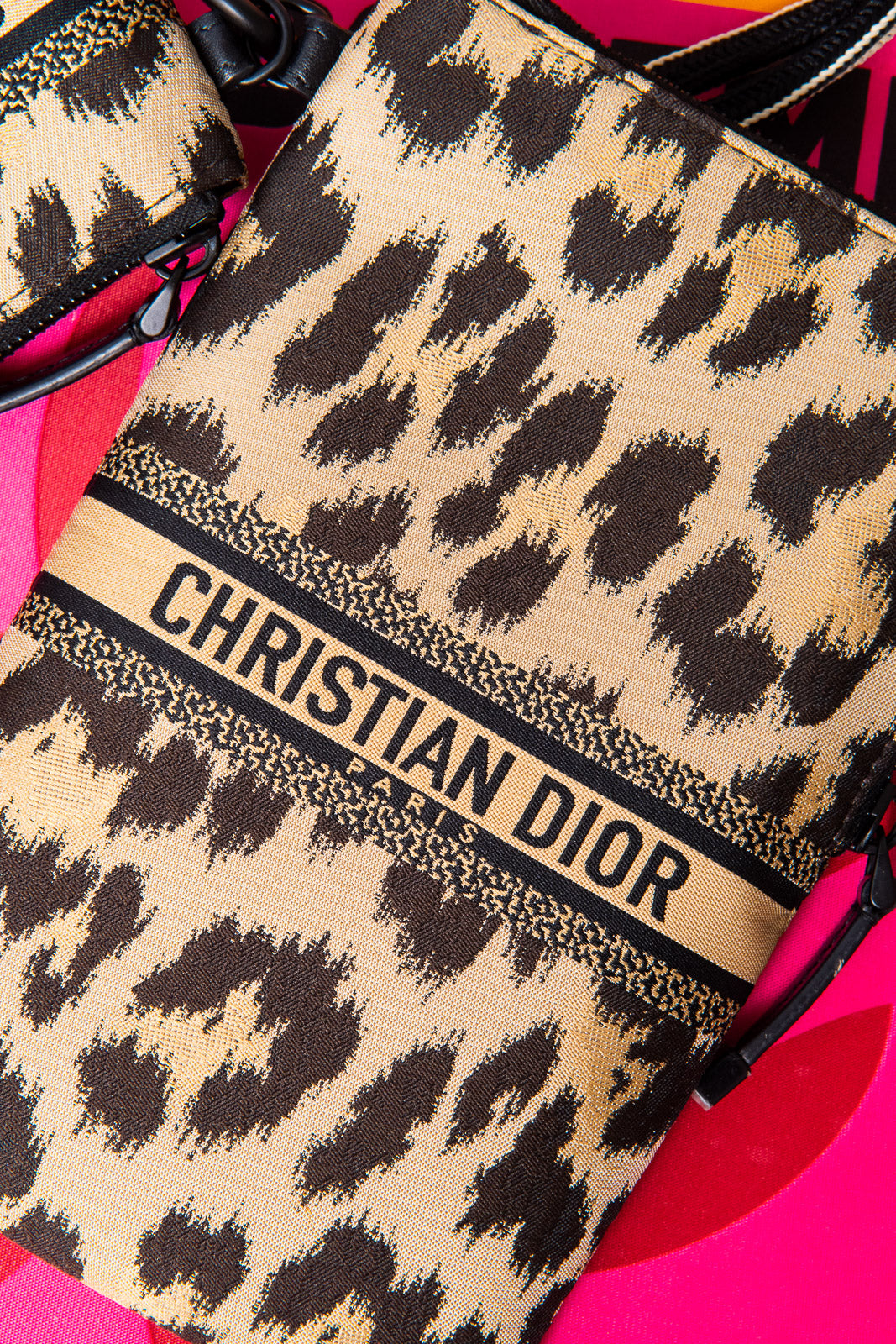 Dior Travel Multifunctional Pouch Beige Multicolour Mizza Technical Fabric