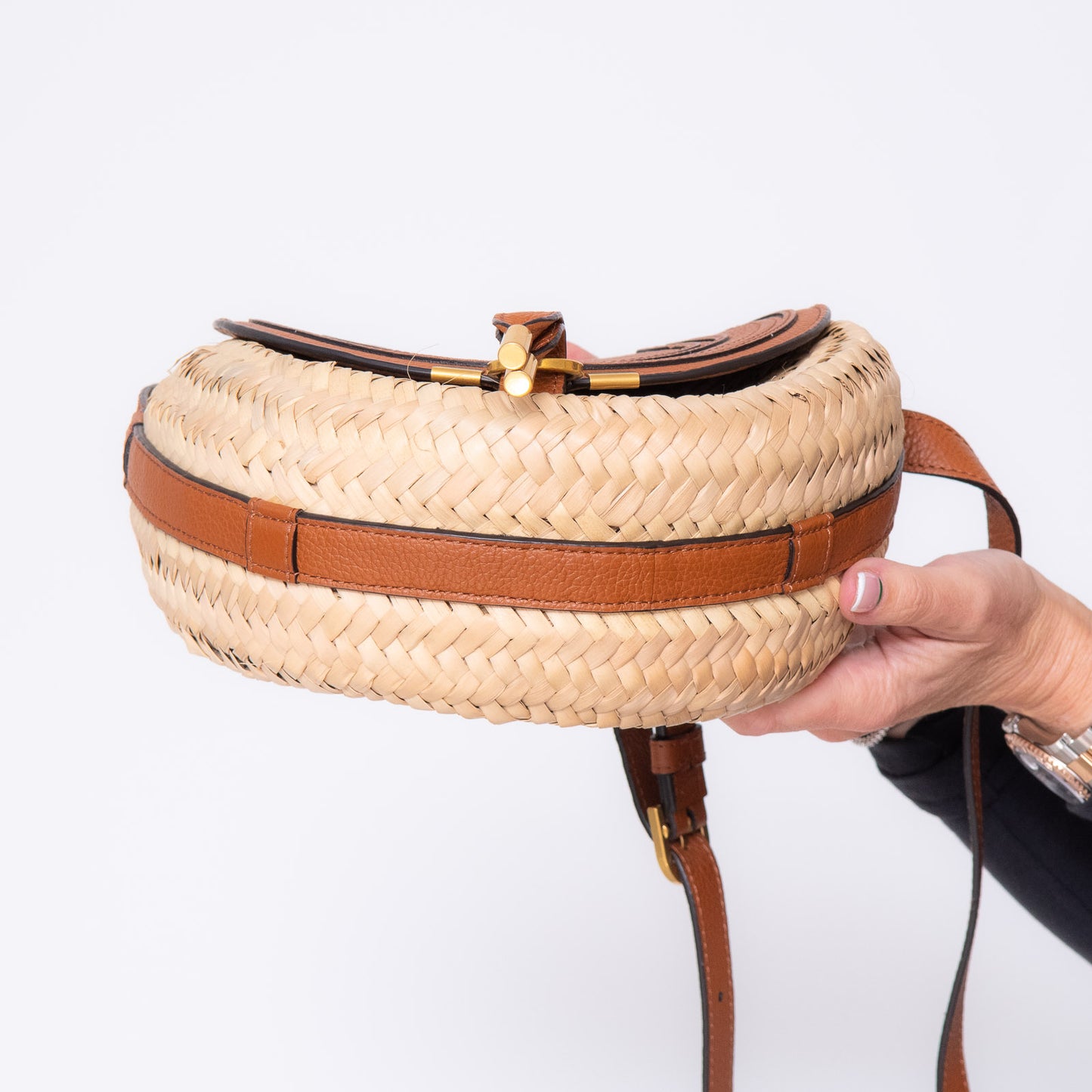 Chloe Marcie Basket Crossbody Bag