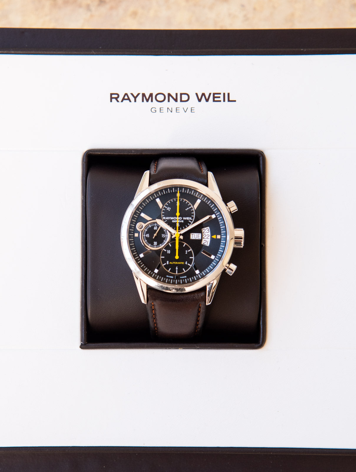 Raymond Weil Freelancer Stainless Steel Chronograph Watch 42 mm