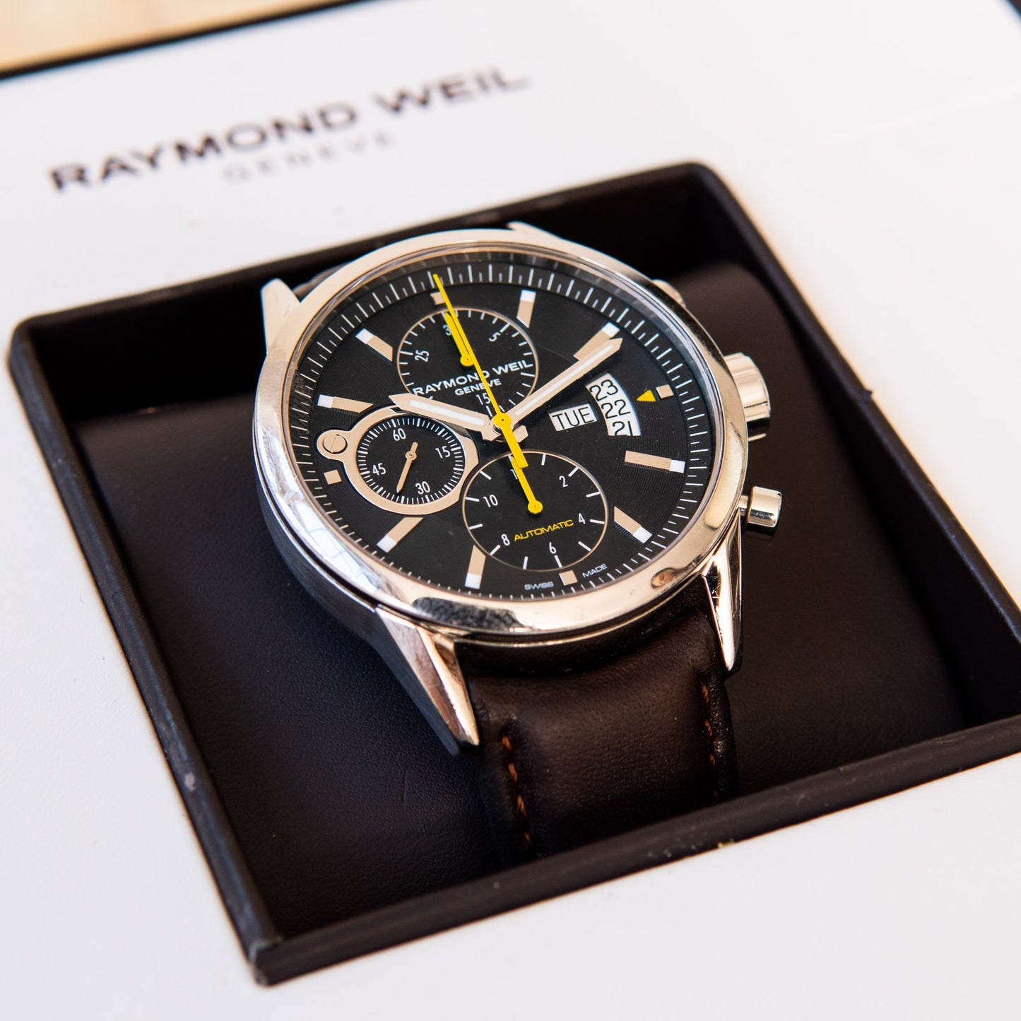Raymond Weil Freelancer Stainless Steel Chronograph Watch 42 mm