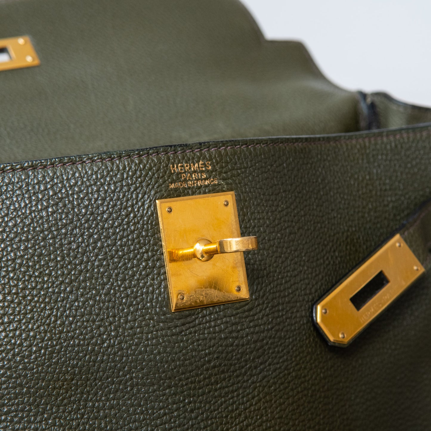Hermes Green Kelly 32 Bag 2003