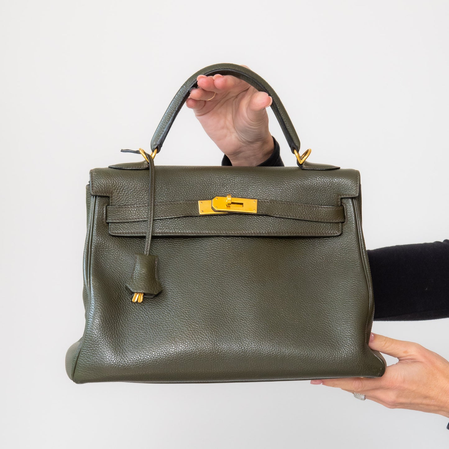 Hermes Green Kelly 32 Bag 2003