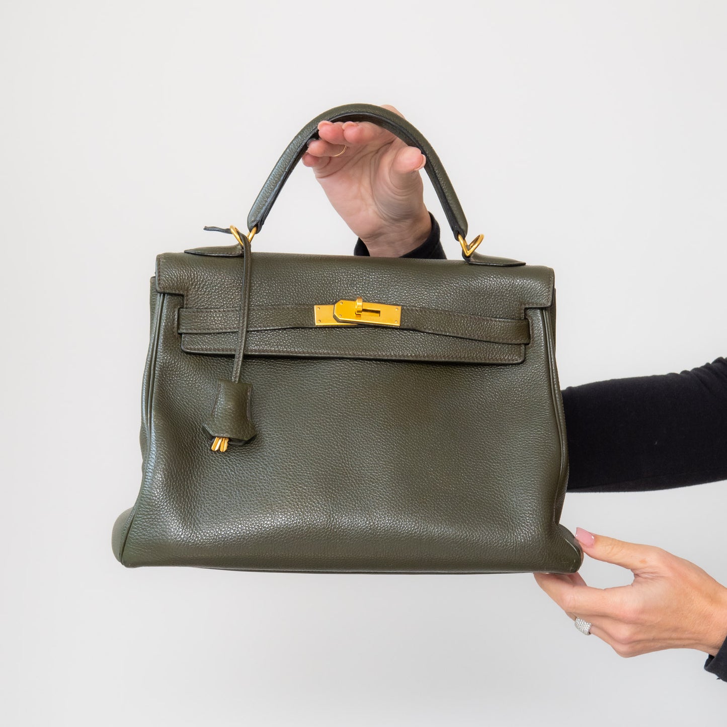 Hermes Green Kelly 32 Bag 2003