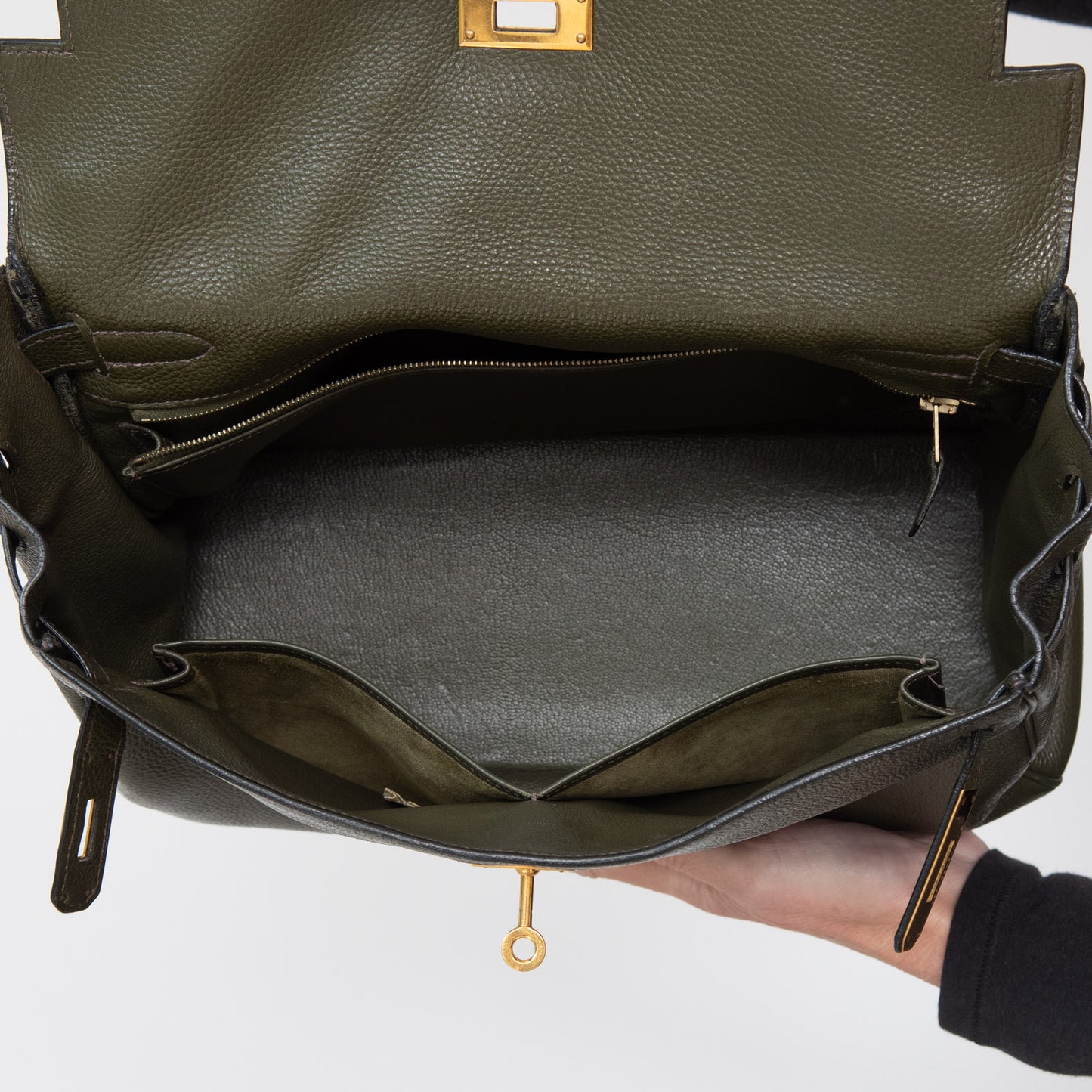Hermes Green Kelly 32 Bag 2003