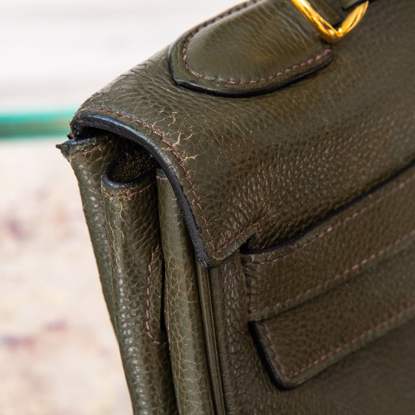 Hermes Green Kelly 32 Bag 2003