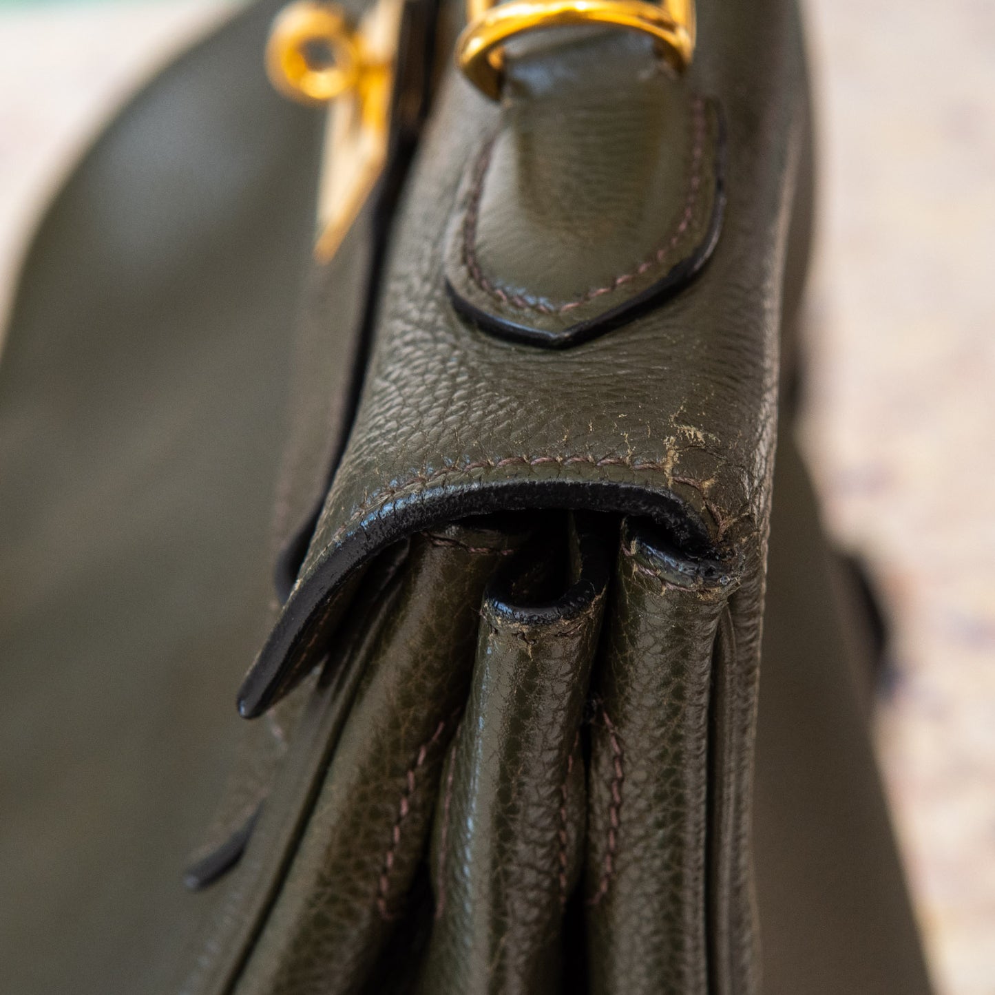 Hermes Green Kelly 32 Bag 2003