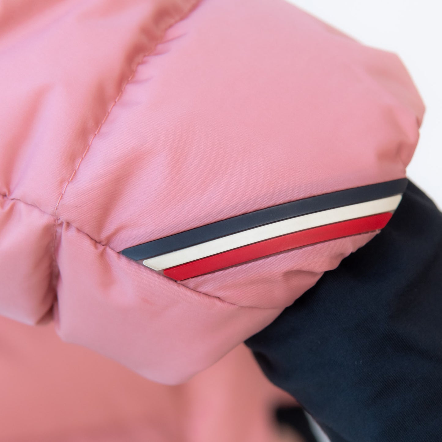 Moncler Grenoble Beverley Fox Fur Trim Pink Jacket Size 4