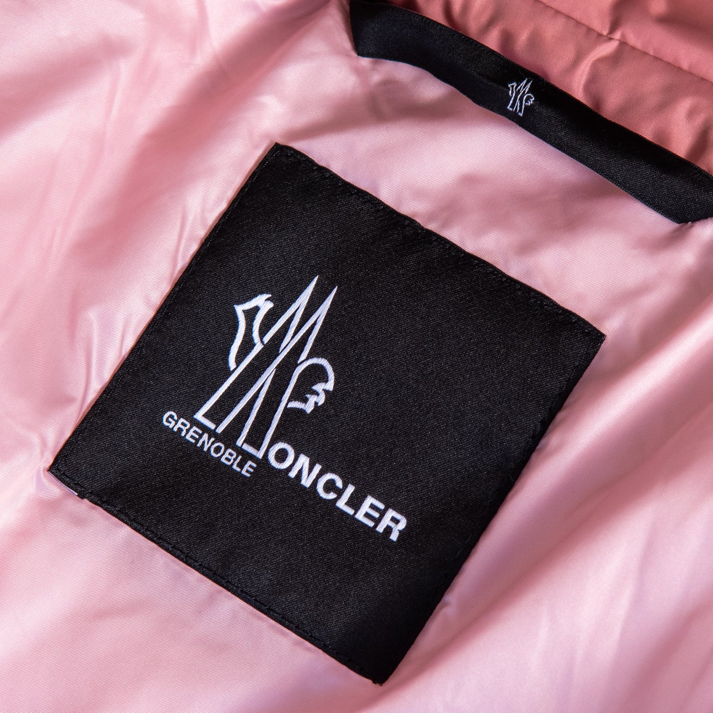 Moncler Grenoble Beverley Fox Fur Trim Pink Jacket Size 4