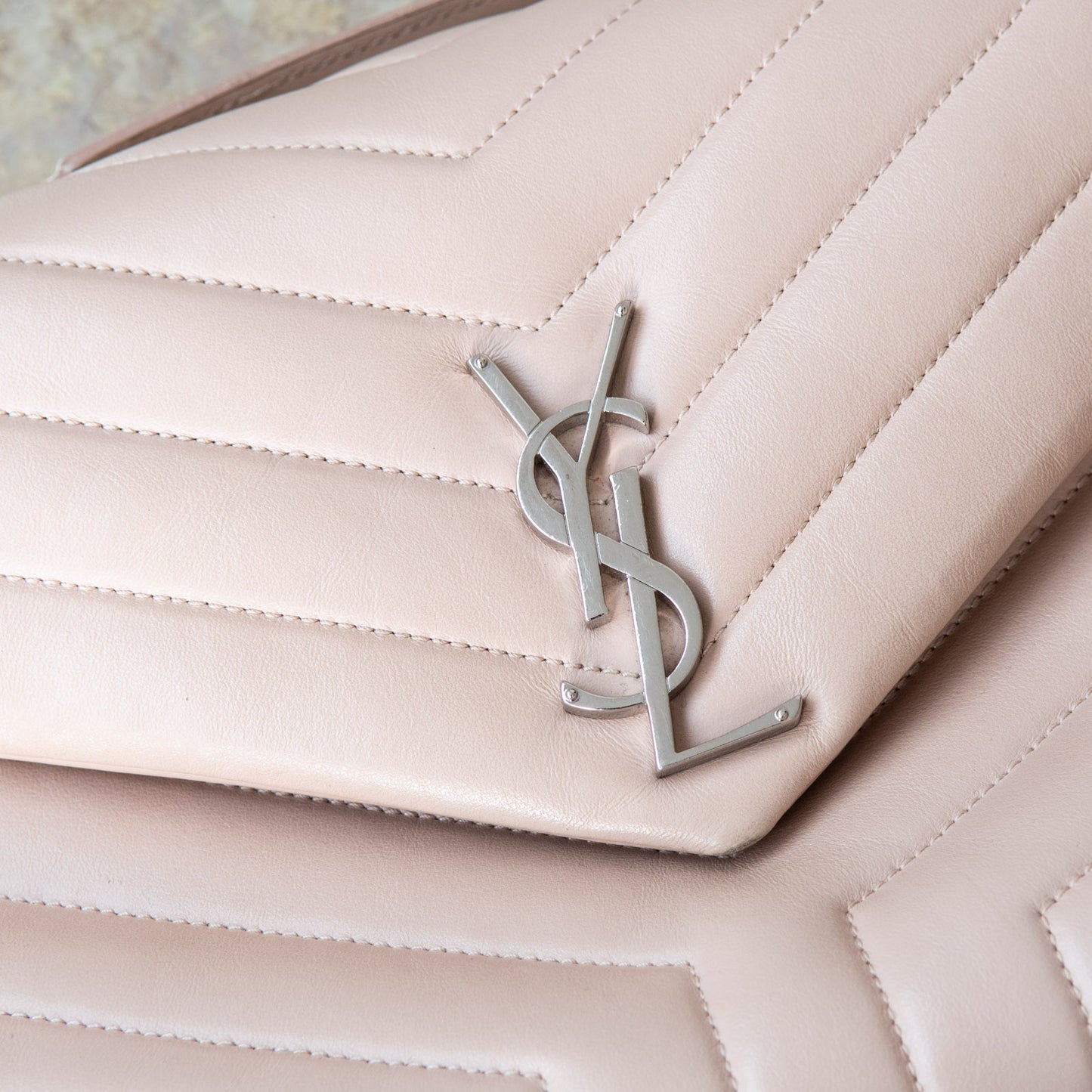 Saint Laurent Medium LouLou Blush Pink Bag