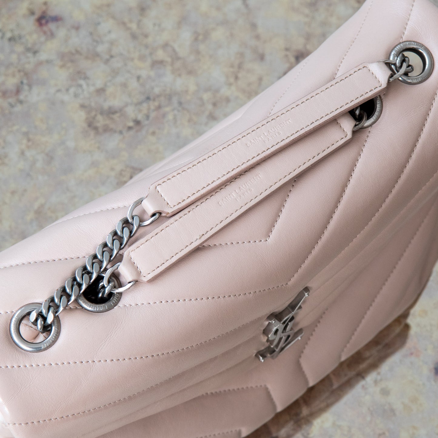 Saint Laurent Medium LouLou Blush Pink Bag