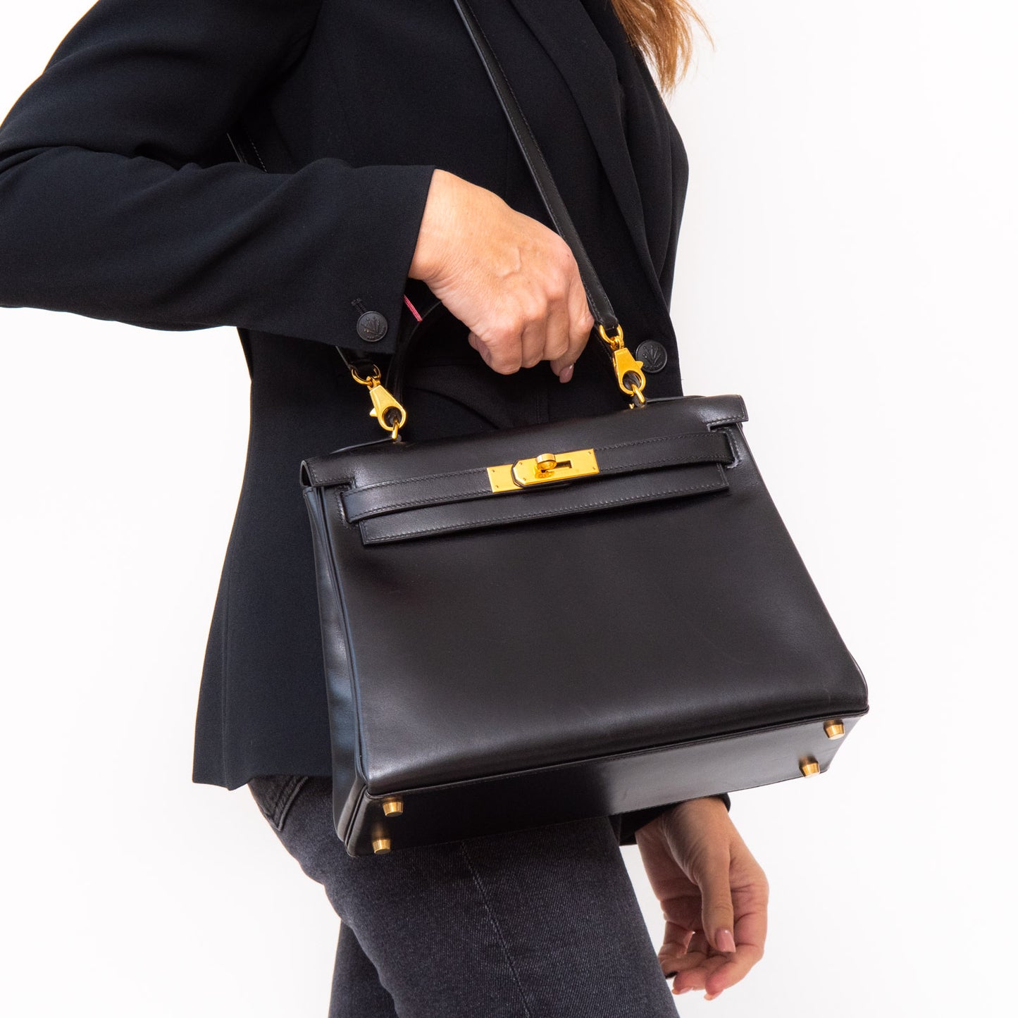 Hermes Black Kelly Retourne 28 1996