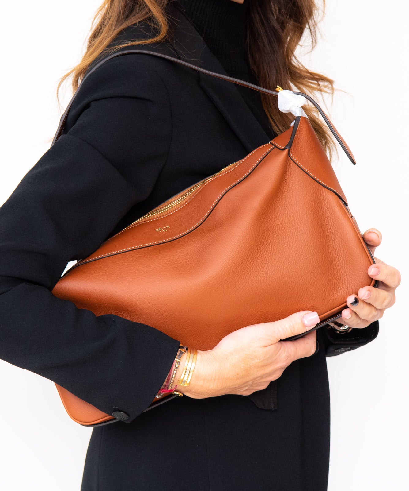Celine Medium Romy Leather Tan Bag