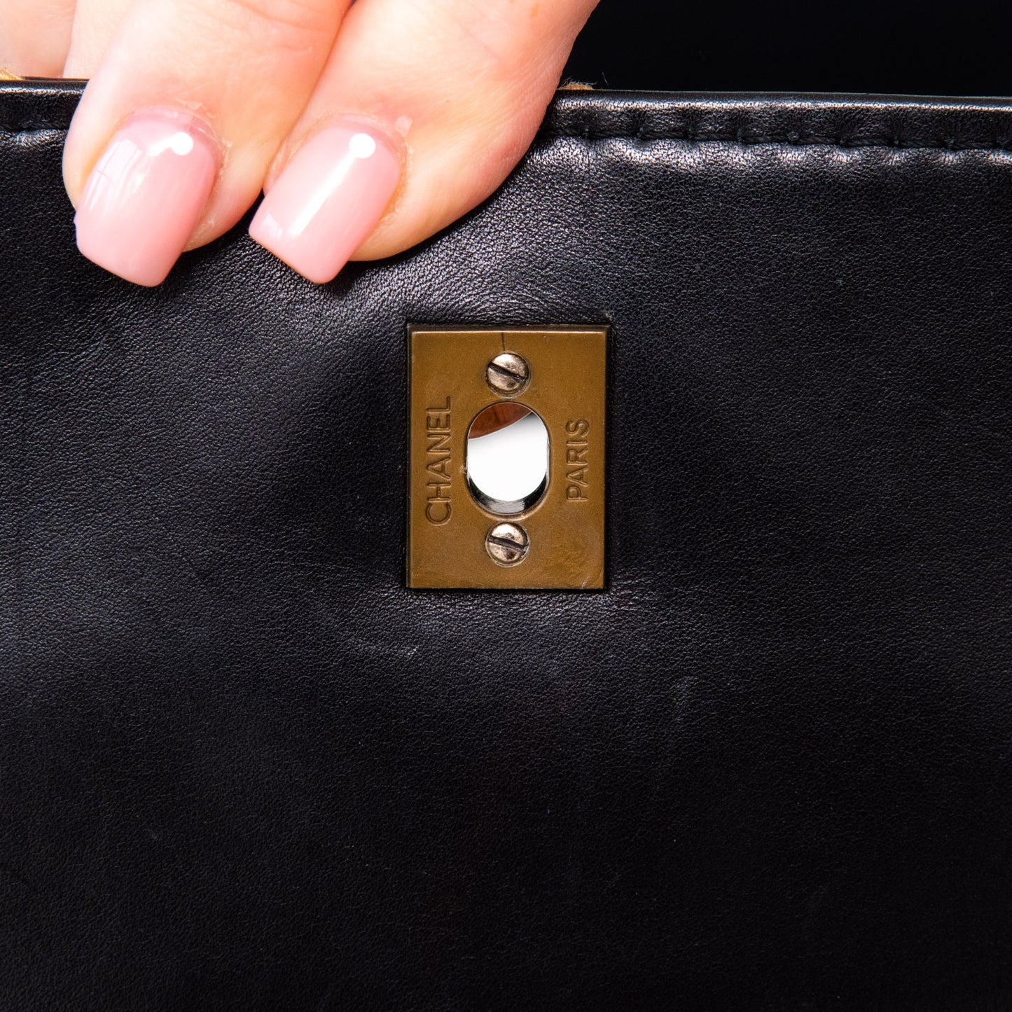 Chanel Vintage Wild Stitch Surpique Single Flap Bag