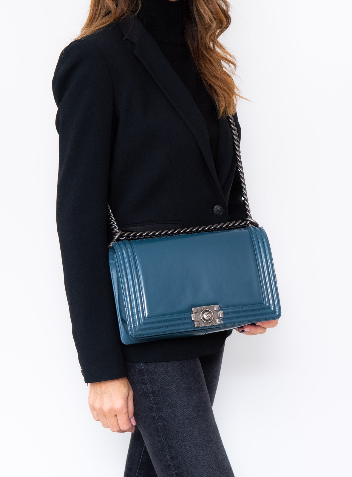 Chanel New Medium New Logo Boy Bag