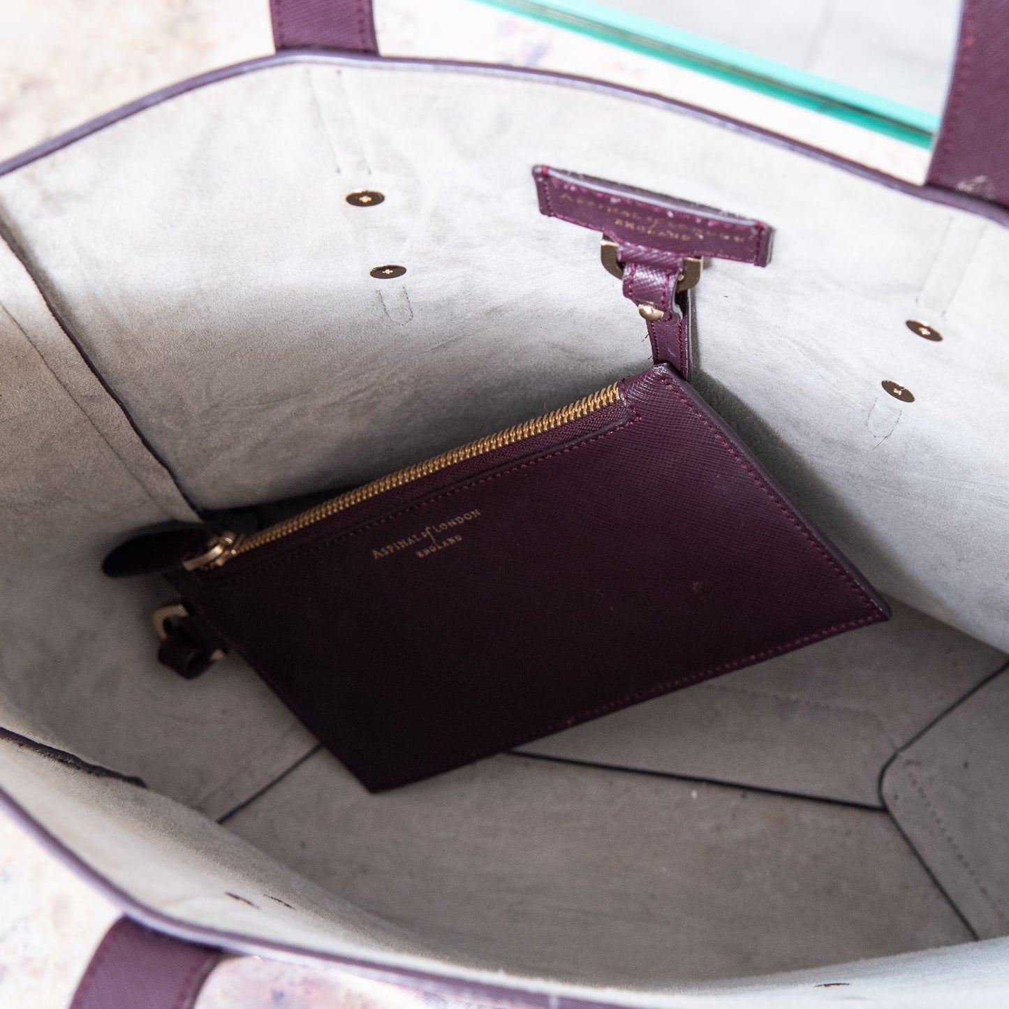 Aspinal Leather Tote Bag