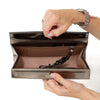 Alaia Metallic Laser Cut Patent Leather Clutch