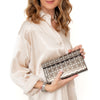 Alaia Metallic Laser Cut Patent Leather Clutch