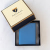 Aspinal Of London Blue Leather Double Fold Cardholder