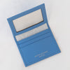 Aspinal Of London Blue Leather Double Fold Cardholder