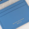 Aspinal Of London Blue Leather Double Fold Cardholder