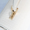 Aspinal Of London Mayfair Ivory Patent Mock Croc Bag