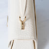 Aspinal Of London Mayfair Ivory Patent Mock Croc Bag
