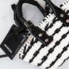 Balenciaga XXS Bistro Basket Black And White Bag