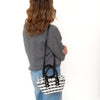 Balenciaga XXS Bistro Basket Black And White Bag