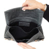 Balenciaga Grey Leather Envelope Clutch Bag