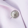 Balmain Lilac Wool Blazer Jacket with Silver Buttons