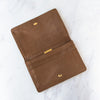 Bottega Veneta Brown Weave Leather Clutch Bag