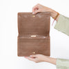 Bottega Veneta Brown Weave Leather Clutch Bag