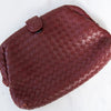 Bottega Veneta The Lauren 1980 Burgundy Intrecciato Clutch Bag