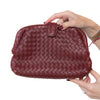 Bottega Veneta The Lauren 1980 Burgundy Intrecciato Clutch Bag