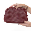 Bottega Veneta The Lauren 1980 Burgundy Intrecciato Clutch Bag
